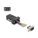 Delock D-Sub 9-tűs dugó   RJ12 anya összekötő adapter fekete (67072)