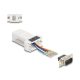 Delock D-Sub 9-tűs dugó   RJ12 anya összekötő adapter fehér (67073)