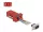 Delock D-Sub 9-tűs dugó   RJ12 anya összekötő adapter piros (67074)