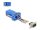 Delock D-Sub 9-tűs dugó   RJ12 anya összekötő adapter kék (67075)