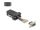 Delock D-Sub 9-tűs anya   RJ12 anya összekötő adapter fekete (67077)