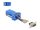 Delock D-Sub 9-tűs anya   RJ12 anya összekötő adapter kék (67080)