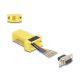 Delock D-Sub 9-tűs anya   RJ12 anya összekötő adapter sárga (67081)