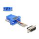 Delock D-Sub 15-tűs dugó   RJ12 anya összekötő adapter kék (67085)