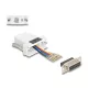 Delock D-Sub 15-tűs anya   RJ12 anya összekötő adapter fehér (67088)