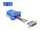 Delock D-Sub 15-tűs anya   RJ12 anya összekötő adapter kék (67090)