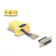 Delock D-Sub 15-tűs anya   RJ12 anya összekötő adapter sárga (67091)