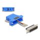Delock D-Sub 25-tűs dugó   RJ12 anya összekötő adapter kék (67095)