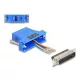 Delock D-Sub 25-tűs dugó   RJ12 anya összekötő adapter kék (67095)