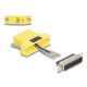 Delock D-Sub 25-tűs dugó   RJ12 anya összekötő adapter sárga (67096)
