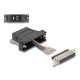 Delock D-Sub 25-tűs anya   RJ12 anya összekötő adapter fekete (67097)