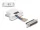 Delock D-Sub 25-tűs anya   RJ12 anya összekötő adapter fehér (67098)