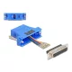 Delock D-Sub 25-tűs anya   RJ12 anya összekötő adapter kék (67100)