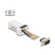 Delock D-Sub 9-tűs dugó   RJ45 anya összekötő adapter fehér (67102)