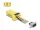 Delock D-Sub 9-tűs dugó   RJ45 anya összekötő adapter sárga (67104)