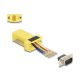 Delock D-Sub 9-tűs dugó   RJ45 anya összekötő adapter sárga (67104)