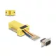 Delock D-Sub 9-tűs dugó   RJ45 anya összekötő adapter sárga (67104)