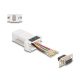 Delock D-Sub 9-tűs anya   RJ45 anya összekötő adapter fehér (67105)