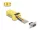 Delock D-Sub 9-tűs anya   RJ45 anya összekötő adapter sárga (67107)