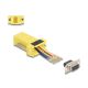 Delock D-Sub 9-tűs anya   RJ45 anya összekötő adapter sárga (67107)