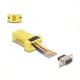 Delock D-Sub 9-tűs anya   RJ45 anya összekötő adapter sárga (67107)