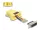Delock D-Sub 15-tűs dugó   RJ45 anya összekötő adapter sárga (67110)