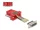 Delock D-Sub 15-tűs anya   RJ45 anya összekötő adapter piros (67112)