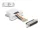 Delock D-Sub 25-tűs dugó   RJ45 anya összekötő adapter fehér (67114)