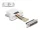 Delock D-Sub 25-tűs anya   RJ45 anya összekötő adapter fehér (67117)
