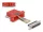 Delock D-Sub 25-tűs anya   RJ45 anya összekötő adapter piros (67118)