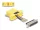 Delock D-Sub 25-tűs anya   RJ45 anya összekötő adapter sárga (67119)