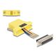 Delock D-Sub 25-tűs anya   RJ45 anya összekötő adapter sárga (67119)