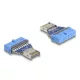 Delock USB 5 Gbps átalakító, tűfejes anya   USB E-típusú belső A kulcs csatlakozó (67129)