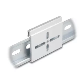   Delock Alumínium beépítő csipesz DIN sínhez 60,0 x 47,8 mm ezüst színű