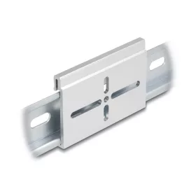   Delock Alumínium beépítő csipesz DIN sínhez 70,0 x 47,8 mm ezüst színű