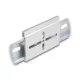 Delock Alumínium beépítő csipesz DIN sínhez 70,0 x 47,8 mm ezüst színű