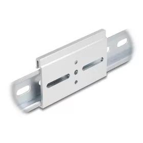   Delock Alumínium beépítő csipesz DIN sínhez 80,0 x 47,8 mm ezüst színű