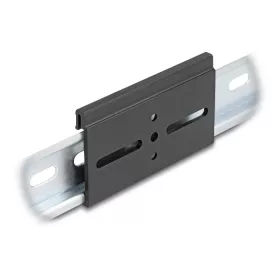   Delock Alumínium beépítő csipesz DIN sínhez 80,0 x 47,8 mm ezüst fekete