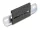 Delock Alumínium beépítő csipesz DIN sínhez 80,0 x 47,8 mm ezüst fekete