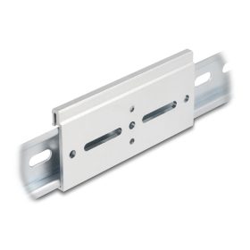   Delock Alumínium beépítő csipesz DIN sínhez 100,0 x 47,8 mm ezüst színű