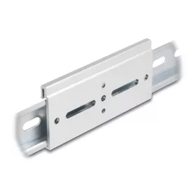   Delock Alumínium beépítő csipesz DIN sínhez 100,0 x 47,8 mm ezüst színű