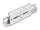 Delock Alumínium beépítő csipesz DIN sínhez 100,0 x 47,8 mm ezüst színű