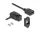 Delock Mini DisplayPort panel tartó anya - DisplayPort anya 45 -ban hajlított 30 cm kábellel 8K 30 Hz fekete (67155)