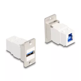   Delock Panel tartó Keystone modul USB 5 Gbps A-típusú USB anya - B-típusú USB anya kúpos (67164)