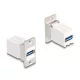 Delock Panel tartó Keystone modul kapcsoló USB 5 Gbps A-típusú USB anya   A-típusú USB anya kúpos (67165)