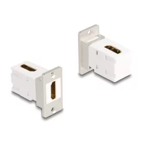   Delock Panel tartó Keystone modul HDMI anya - anya 90 -ban hajlított 8K 60 Hz kúpos (67167)