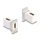 Delock Panel tartó Keystone modul HDMI anya - anya 90 -ban hajlított 8K 60 Hz kúpos (67167)
