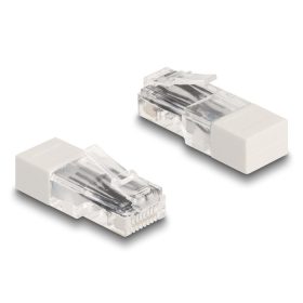 Delock RJ45 apa lezáró rezisztorral 120 Ohm fehér (67185)