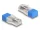 Delock RJ45 apa lezáró rezisztorral 120 Ohm kék (67187)