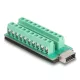 Delock USB E-típusú A kulcsos USB anya - Csatlakozóblokkos adapter 20 tűs (67189)
